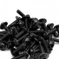 Uxcell 40pcs Black Aluminum Alloy Motorcycle Hex Socket Head Bolts Screws M6 X 20