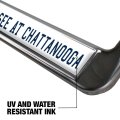 U Of Tennessee Chattanooga Full Size Standard License Plate Metal Frame