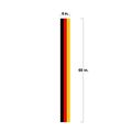 6 Inch X 5 Feel German Flag Vinyl Car Graphic Stripe Sticker Kit 