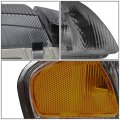 Auto Dynasty Oe Style Smoked Housing Amber Side Headlight Lamps Tool Kit Compatible With Mazda 626 98-99