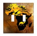 Africa And It S Animals Double Switch Plate Cover 