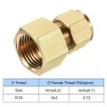 Compression Tube Fitting G1 2 Female Thread X 10mm Od Straight Coupling Adapter Brass Pack Of