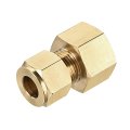 Compression Tube Fitting G1 2 Female Thread X 10mm Od Straight Coupling Adapter Brass Pack Of