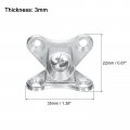 Uxcell 8pcs Removable Corner Brace Metal Butterfly L Brackets Right Angle Support With Screws For Shelves Cabinets Wood