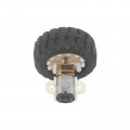 Jutagoss 1pcs Miniature Gear 30rpm Dc 3v Motor With Fixed Frame Coupling Nut Plastic Wheel For Diy Mobile Robot Smart Cars