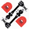 Premium Suspension Set Of 4 Front Sway Bar Bushing End Link Compatible Fit For Dodge Ram 1500 06-08 2500 06-09 3500 06-10 