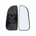 Passenger Right Side Mirror Glass Assembly With Plastic Back Plate Compatible 2010-2023 Dodge Ram 1500 2500 3500 Pickup Truck