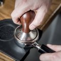 Useamie Coffee Tamper Espresso Press With Mat 304 Stainless Steel Flat Base Wooden Handle For Grounds Barista Machines 