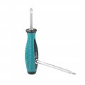 Magnetic Screwdriver Set 5 In 1 4-inch Hex Shank 70mm 140mm Length Bit Slotted-phillips Bits W Round Shaft Non Slip Handle 