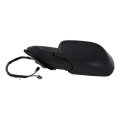 Driver Side Door Mirror For Jeep Compass 2017 2023 Textured Black Paint To Match Cover Power Foldaway Heated With Memory 