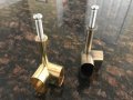 Oval Corner 90d Closet Rod Wardrobe Tubing Support Choose Your Color 30x15mm Polished Brass 