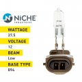 Niche 894 Headlight Bulb For 2013-2017 Yamaha Srx120 Snowmobiles Low Beam Warm White Light 2 Pack