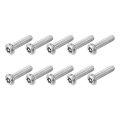 10pcs 10-32 X 5 8 Torx Security Machine Screws 304 Stainless Steel Button Head Bolt Tamper Resistant For Anti-theft Proof 