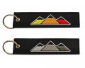 Xnqdre 2 Pack Tri-color 3 Color Tag Keychain With Key Ring Compatible For Toyota Tacoma Trd 4runner Tundra Rav4 Highlander Car 