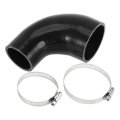 1 Set 51mm 2 01 -70mm 76 Id 90mm 3 54 Length 90 Degrees Black Car Silicone Hose With Clamps Coolant Universaset 51mm 2 01 -70mm 