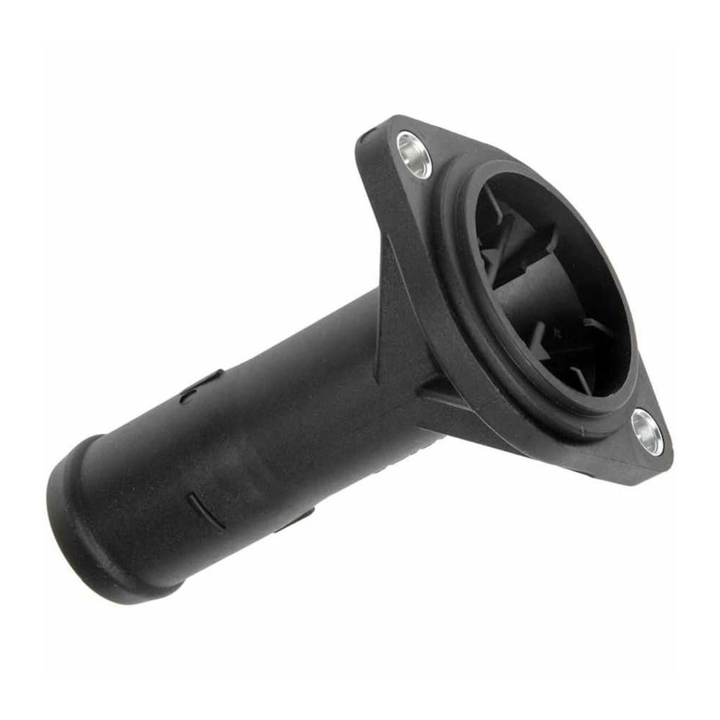 Engine Coolant Thermostat Housing For Volkswagen Golf 1999 2006 Plastic Natural Finish Straight Neck 2 Mounting Holes Replaces