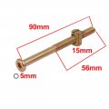 Uxcell M8x90mm 56mm Long Thread Hex Drive Socket Cap Bolt W M8x15mm Barrel Nut 5 Set