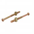 Uxcell M8x90mm 56mm Long Thread Hex Drive Socket Cap Bolt W M8x15mm Barrel Nut 5 Set