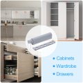 Uxcell 4pcs Push To Open Door Latch Bold Magnetic Latches For Hidden Cabinets Rv Drawers Kitchen Cupboard Grey