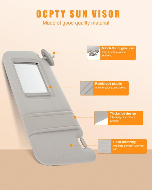 Left Right Sides Sun Visor With Sunroof Fit For 2009 2010 2011 2012 2013 2014 2015 2016 Toyota Venza 74320-0t022-b1