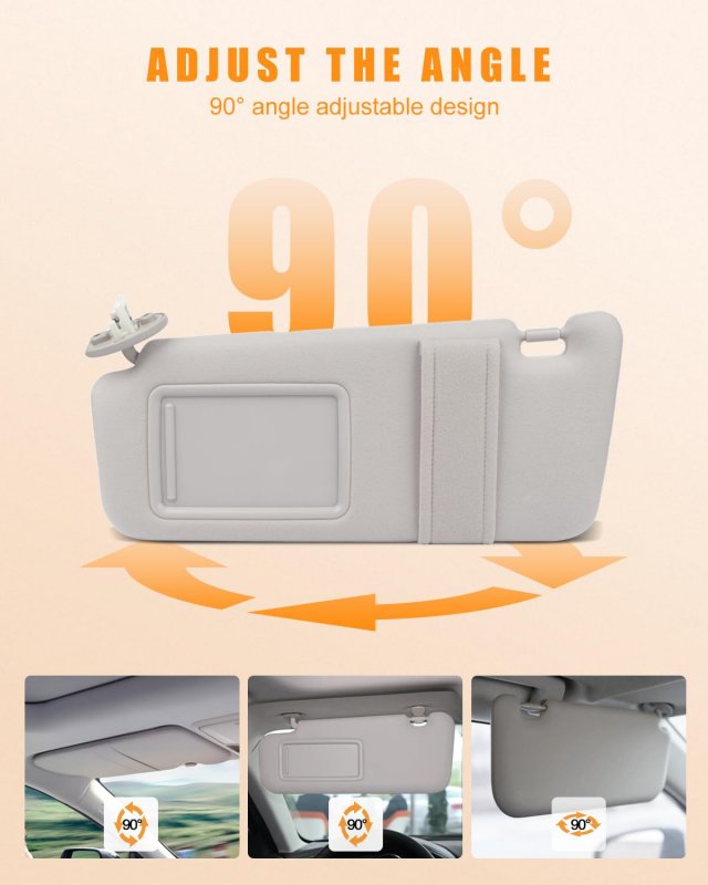 Left Right Sides Sun Visor With Sunroof Fit For 2009 2010 2011 2012 2013 2014 2015 2016 Toyota Venza 74320-0t022-b1