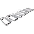 Jeep Compass Grille Trim Chrome Insert 2011 To 2017 7 Piece Set Ch1210111 68109865aa 