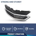 Pit66 Front Bumper Upper Grille Black Chrome Grill Compatible With Chevy Equinox 2018 2019 2020