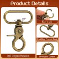 6pcs Swivel Snap Hook 38mm 1 2 Trigger Heavy Duty Zinc Alloy Metal Lobster Claw Clasp Lanyard Clips For Straps Bags Belting