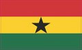 Stickertalk Ghana Flag Vinyl Sticker 5 Inches By 3 