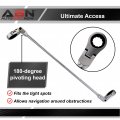 Abn Ratcheting Wrench 16 And 18mm Ratchet Tool Double End Flex Head Replacement For Metric Set