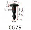 Autobahn88 Cowl Panel Clip Compatible With Nissan Oem 6682088e00 Pack Of 20