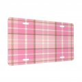 License Plate 6x12 Inches Gingham 1 Plaid Pink Front Durable Automotive Metal Car Tag For Vehicle Sedan Suv