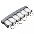 Lucky Line Key Tag Rack Pack Of 6 Clear 60562 