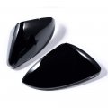 Astra Depot Left Right Glossy Black Side Mirror Cover Caps Compatible With 2013-2018 Volkswagen Golf Mk7 5 Gti Hatchback Estate