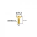 Uxcell Flat Head Socket Cap Screws M3-0 5 X 8mm Brass Inner Hex Drive Fasteners Bolts 24pcs