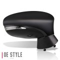Lx1321113 Factory Style Passenger Right Side Mirror Manual Folding Power Adjust Heated Glass Turn Signal Memory Puddle Light
