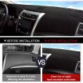 Autorder Dashboard Cover Mat Fit For 2007-2012 Nissan Altima Accessories Flannel Dash Sunshade Glare Uv Rays Protector