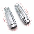 Httmt 7 8 Handle Bar Hand Grips Compatible With Motorcycle Suzuk Kawasak Yamah Hond 22mm Chrome