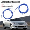 Hoypeyfiy 2pcs Stainless Rear Flexible Brake Lines Replacement For Honda Civic Ex Lx Dx Si Gx Hx Ek 1996-2000