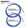 Hoypeyfiy 2pcs Stainless Rear Flexible Brake Lines Replacement For Honda Civic Ex Lx Dx Si Gx Hx Ek 1996-2000