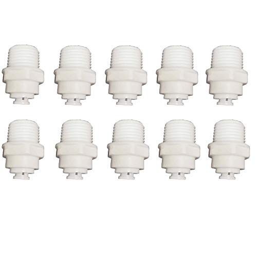 1 2 In Npt Male Thread To 4 Push Fit Tube Quick Connect Fittings For Ro Reverse Osmosis 100 Pack