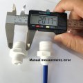 1 2 In Npt Male Thread To 4 Push Fit Tube Quick Connect Fittings For Ro Reverse Osmosis 100 Pack