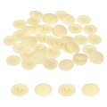 160pcs Screw Cap Covers 12mm Waterproof Plastic Decorative Caps For Phillips Cam Lock Nuts Self-tapping Screws Beige 