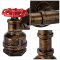 Kawell Vintage Wall Light Fixtures Industrial Retro Sconce Creative Water Pipe Lamp Iron Art E26 60w Max For Bedroom Kitchen 
