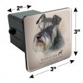 Schnauzer Dog Breed Tow Trailer Hitch Cover Plug Insert