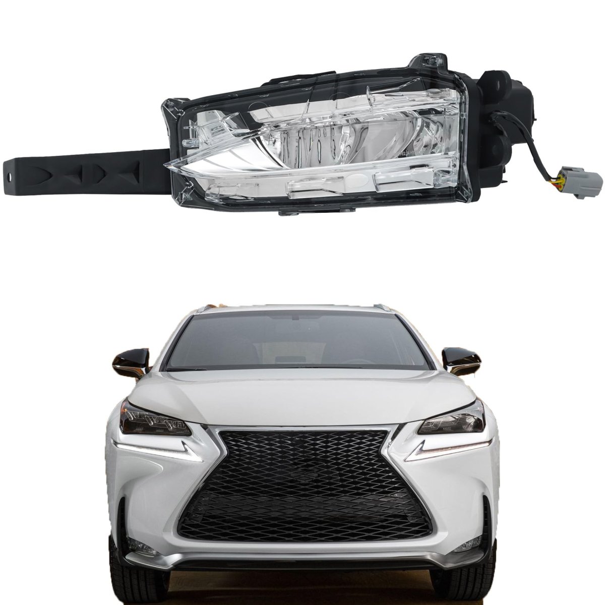 Front Fog Lamp Left Side Replacement For Lexus Nx 2015 2016 2017 Part Number 81220-78010 Clear Lens Light Assembly