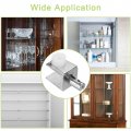 Uxcell Glass Shelf Bracket Pegs 80pcs Zinc Alloy Adjustable Clamps With Pin Wall Mounted Holders Supports For 3-8mm Tempered