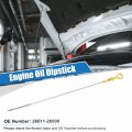 X Autohaux Engine Oil Level Indicator Dipstick For Kia Rio 2006-2011 Rio5 No 26611-26000 Yellow