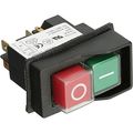 D4530 Magnetic On Off Switch 120v 16a Push Button Surface Mount Black Copper Contact Ip54 Rated 