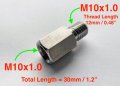 Autobahn88 Stainless Sensor Fitting Conversion Adapter M10x1 0 Male To Female